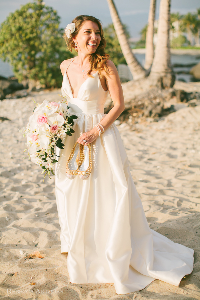 Fairmont Orchid Hawaii Beach Wedding : Casey + Rob | Rebecca Arthurs